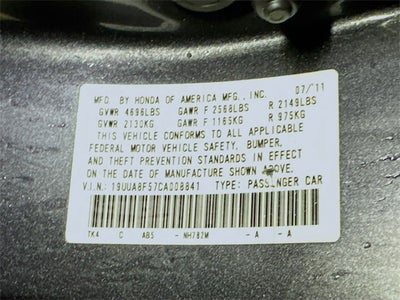 2012 Acura TL 3.5 w/Technology Package