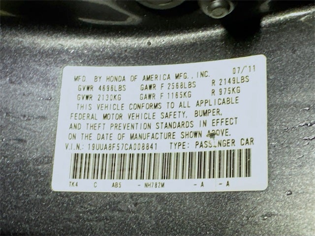 2012 Acura TL 3.5 w/Technology Package