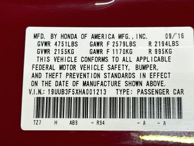 2017 Acura TLX 3.5L V6 SH-AWD w/Technology Package
