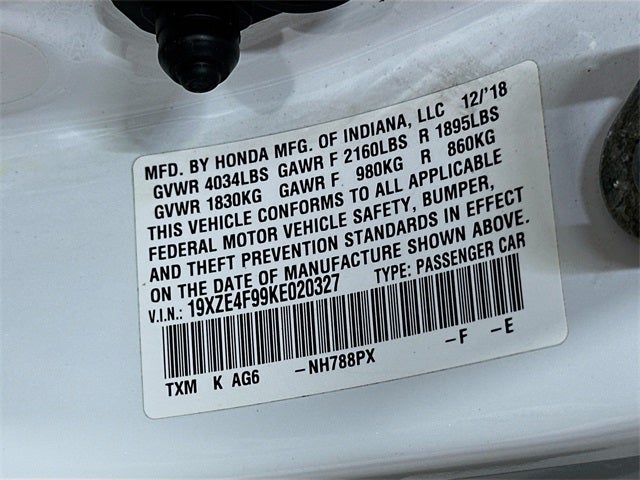 2019 Honda Insight Touring