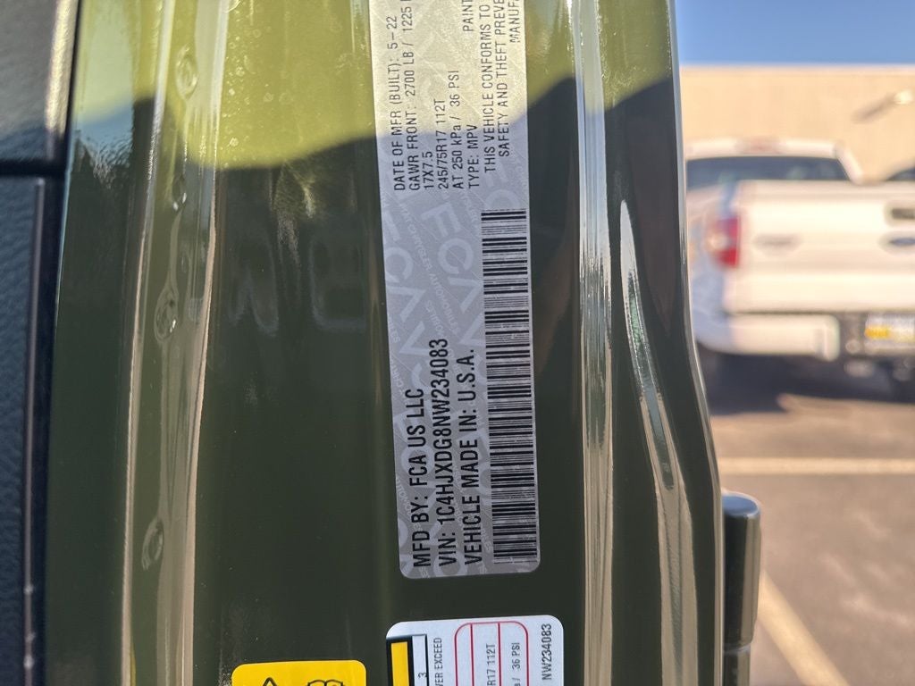 2022 Jeep Wrangler Unlimited Sport S