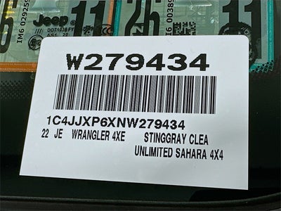 2022 Jeep Wrangler Unlimited Sahara 4xe