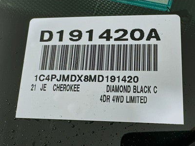 2021 Jeep Cherokee Limited