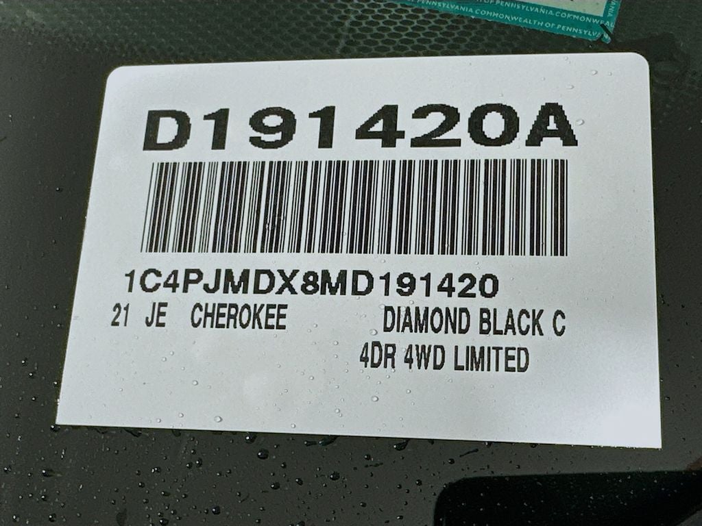 2021 Jeep Cherokee Limited