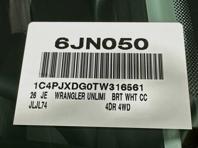 2026 Jeep Wrangler Sport S