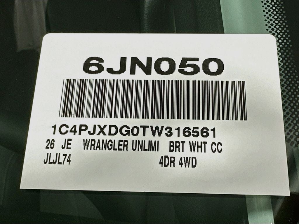 2026 Jeep Wrangler Sport S
