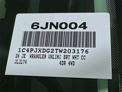2026 Jeep Wrangler Sport S