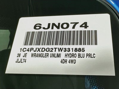 2026 Jeep Wrangler Base