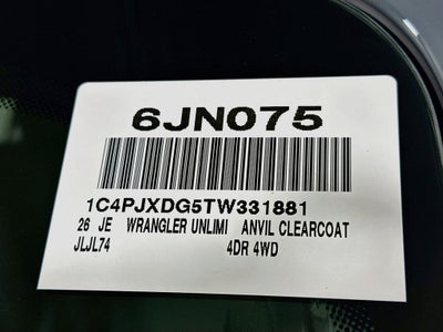 2026 Jeep Wrangler Base