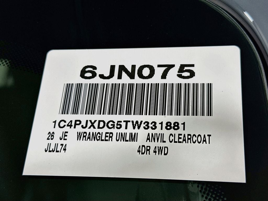 2026 Jeep Wrangler Base