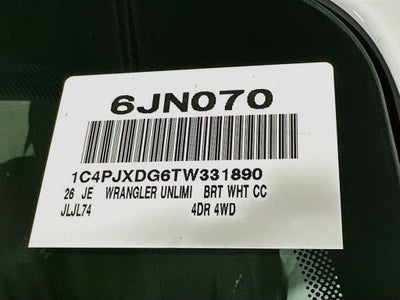 2026 Jeep Wrangler Base