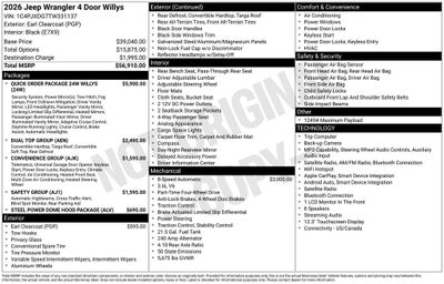 2026 Jeep Wrangler Willys