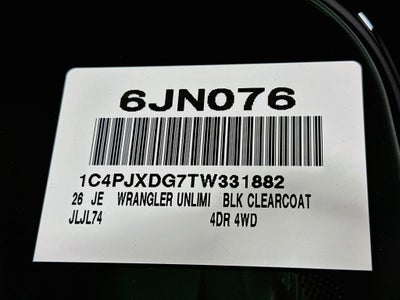 2026 Jeep Wrangler Base
