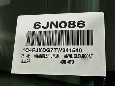 2026 Jeep Wrangler Sport S