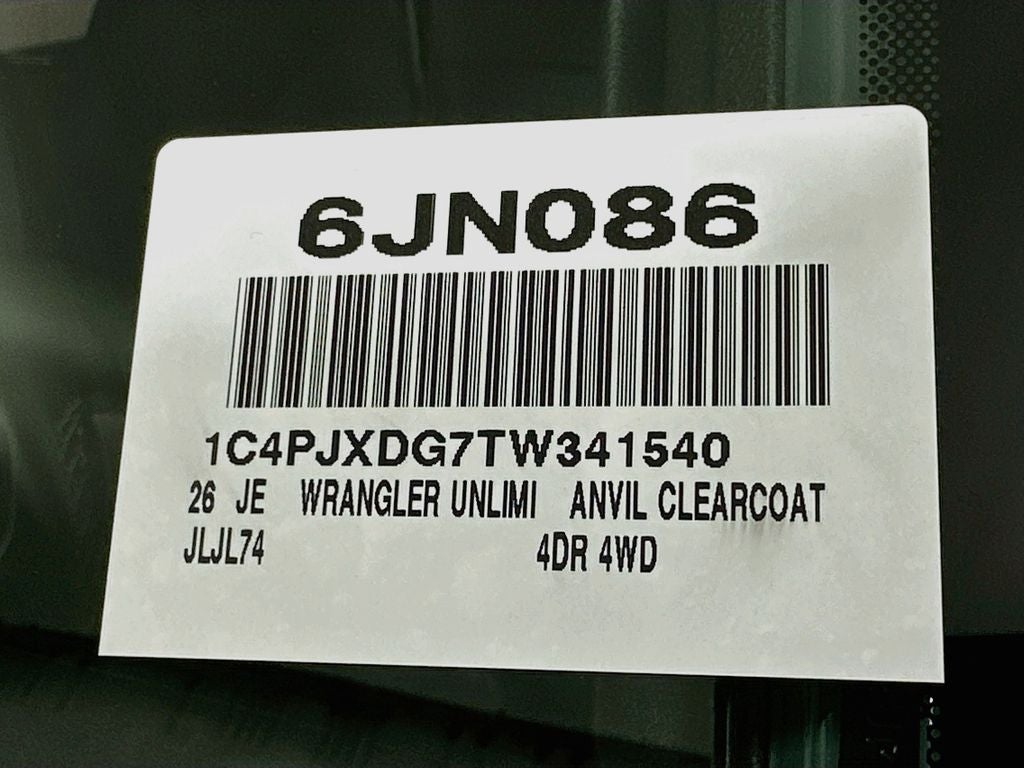 2026 Jeep Wrangler Sport S