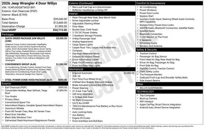 2026 Jeep Wrangler Base