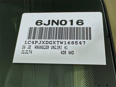 2026 Jeep Wrangler Willys