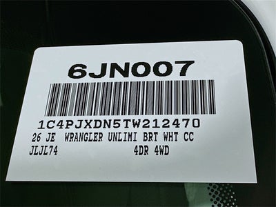 2026 Jeep Wrangler Willys