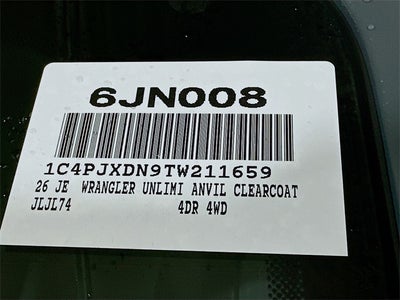 2026 Jeep Wrangler Sport S