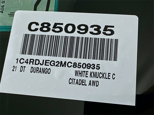 2021 Dodge Durango Citadel