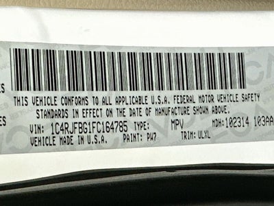 2015 Jeep Grand Cherokee Limited