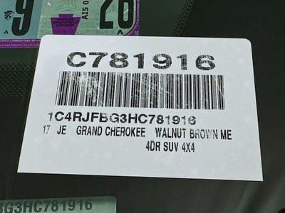 2017 Jeep Grand Cherokee Limited