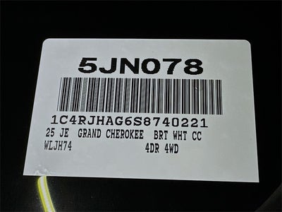 2025 Jeep Grand Cherokee Altitude X