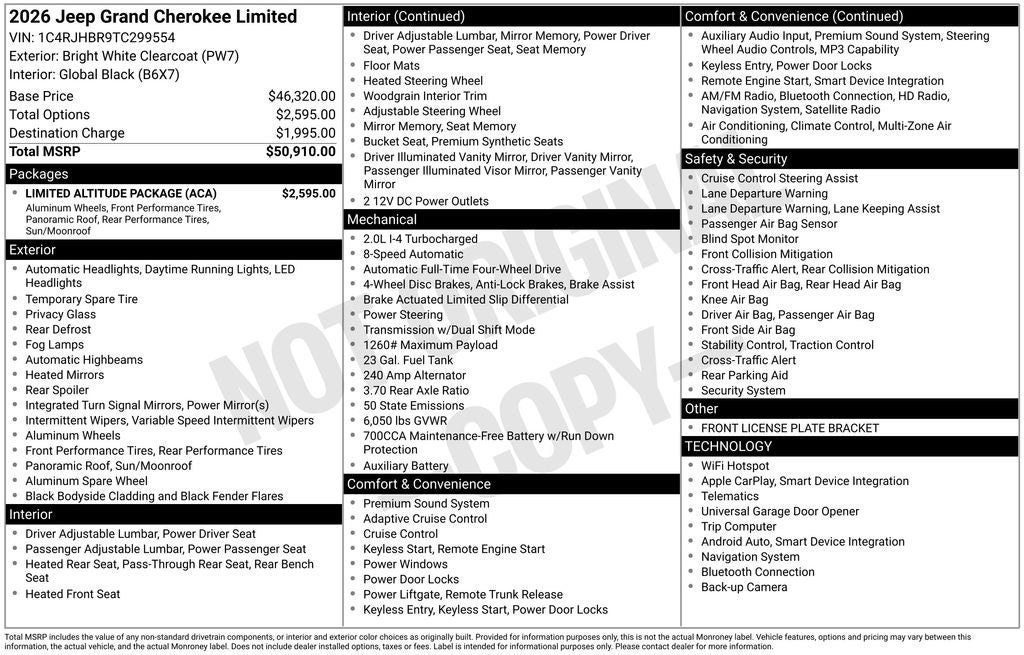 2026 Jeep Grand Cherokee Base