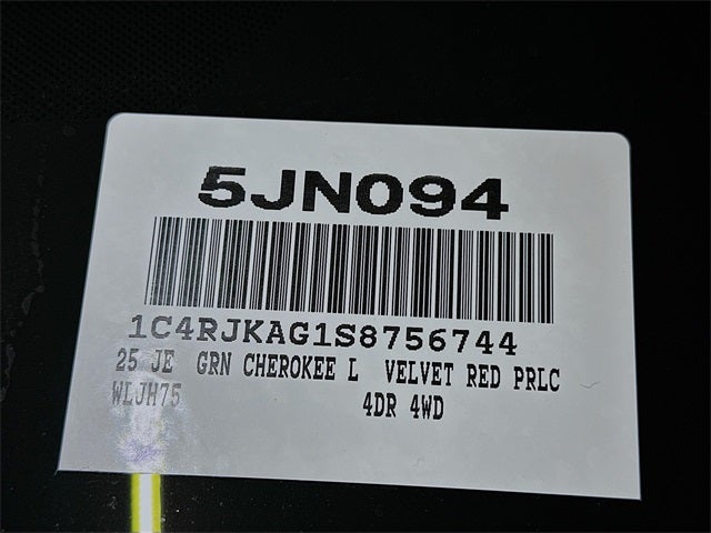 2025 Jeep Grand Cherokee L Altitude X