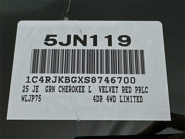 2025 Jeep Grand Cherokee L Limited