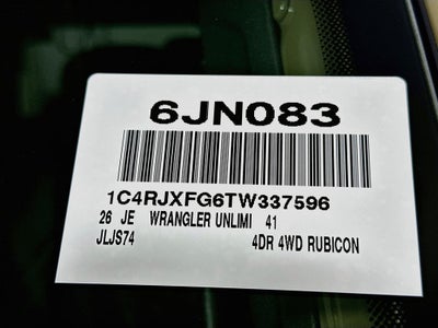 2026 Jeep Wrangler Rubicon X