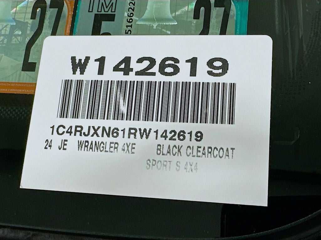 2024 Jeep Wrangler Sport S 4xe