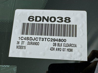 2026 Dodge Durango Base