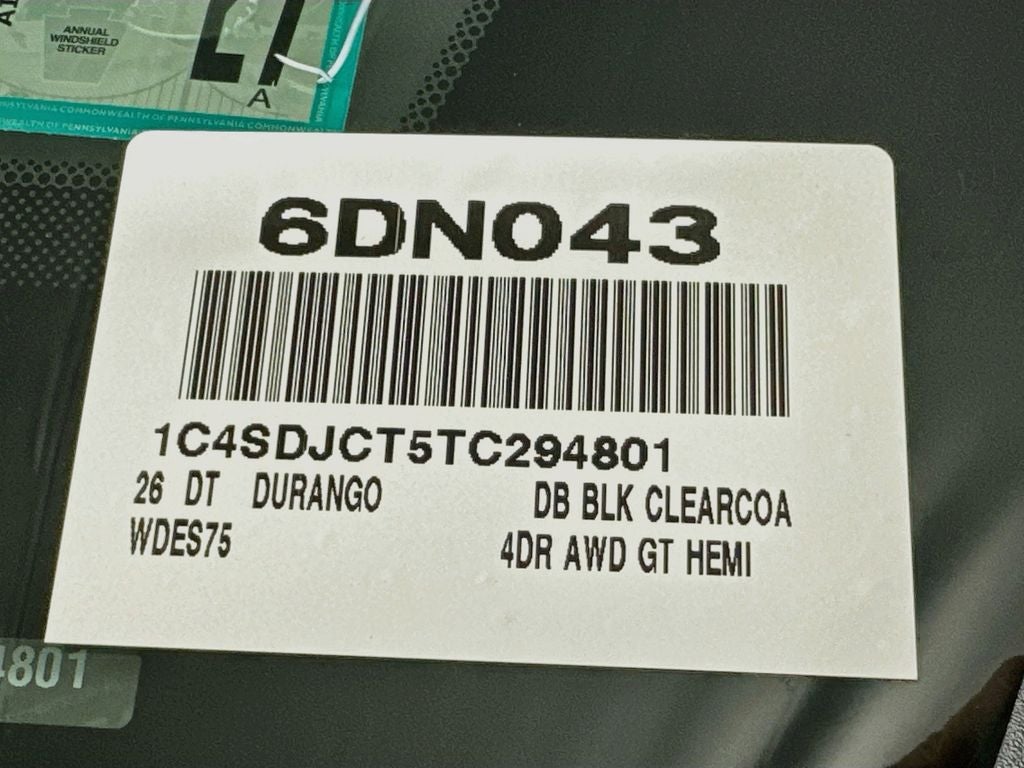 2026 Dodge Durango Base