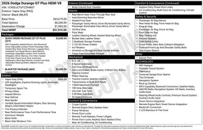 2026 Dodge Durango Base