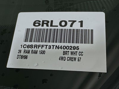 2026 RAM 1500 Big Horn/Lone Star