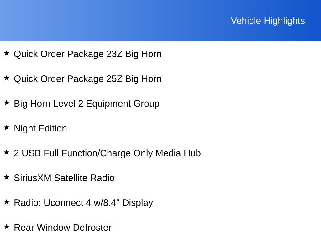 2020 RAM 1500 Big Horn/Lone Star