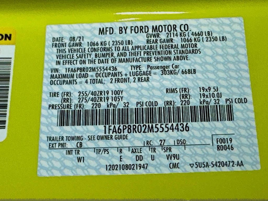 2021 Ford Mustang Mach 1