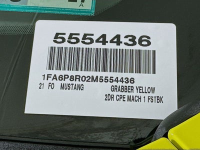 2021 Ford Mustang Mach 1