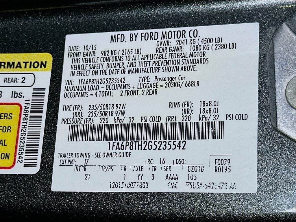 2016 Ford Mustang EcoBoost