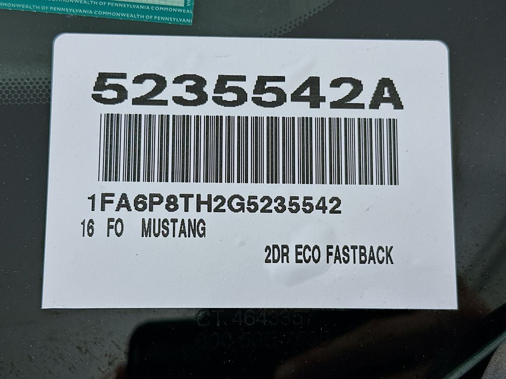 2016 Ford Mustang EcoBoost