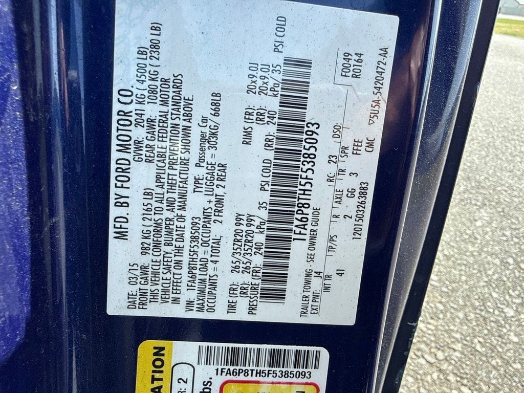 2015 Ford Mustang EcoBoost Premium