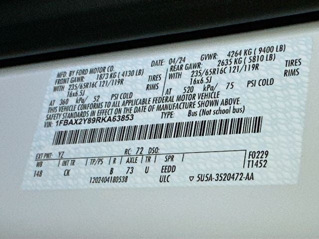 2024 Ford Transit-350 XLT