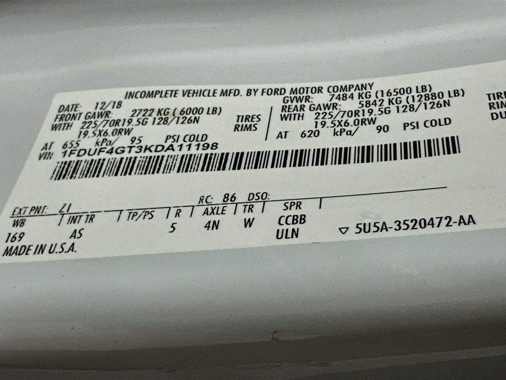 2019 Ford F-450SD XL DRW