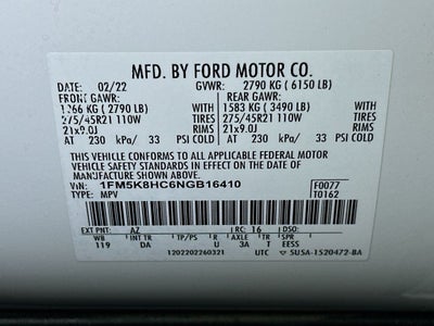 2022 Ford Explorer Platinum