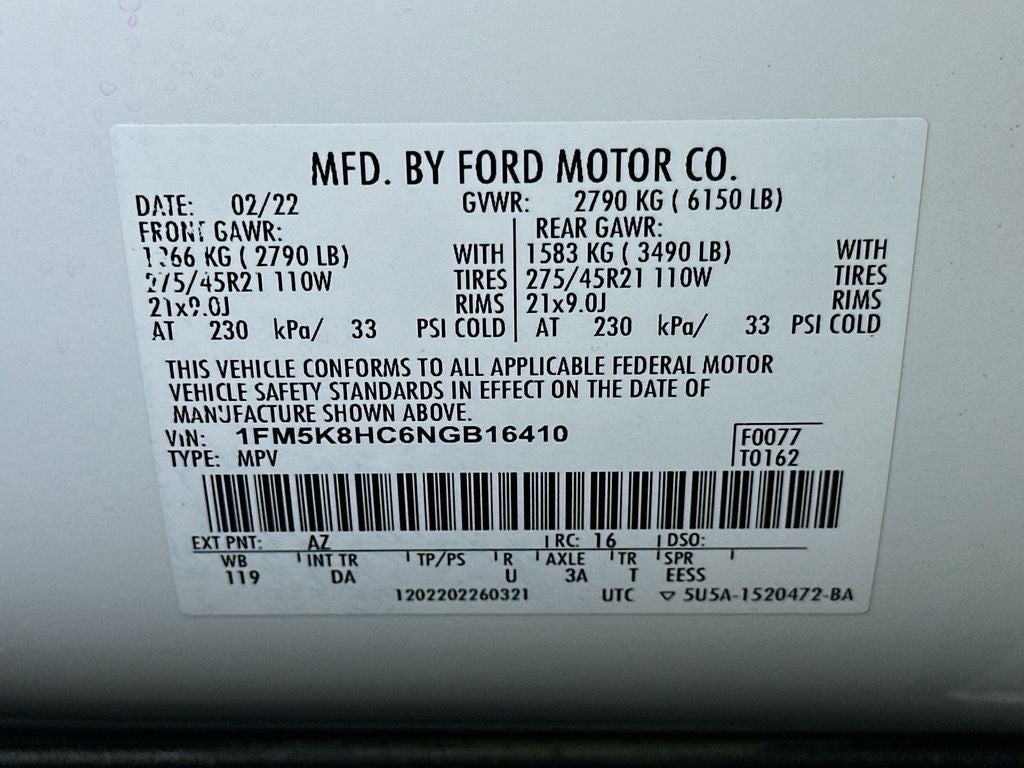 2022 Ford Explorer Platinum