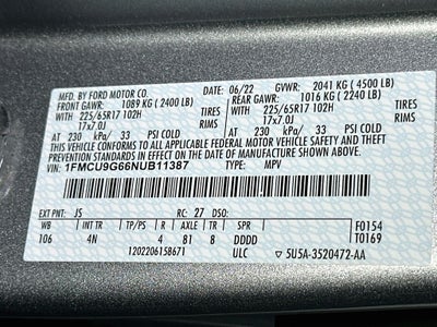 2022 Ford Escape SE