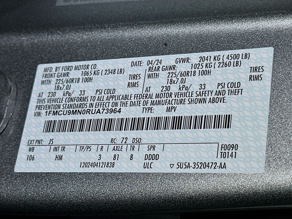 2024 Ford Escape ST-Line