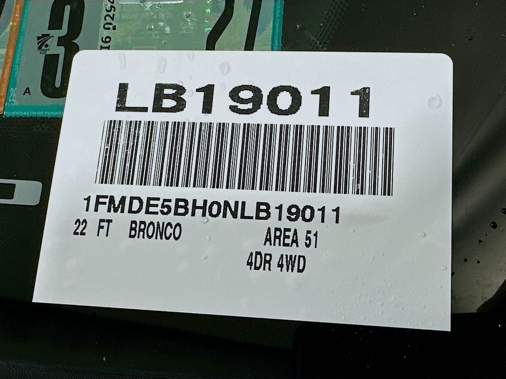 2022 Ford Bronco Black Diamond