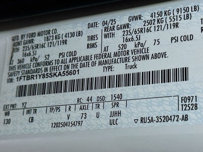2025 Ford Transit-250 Base